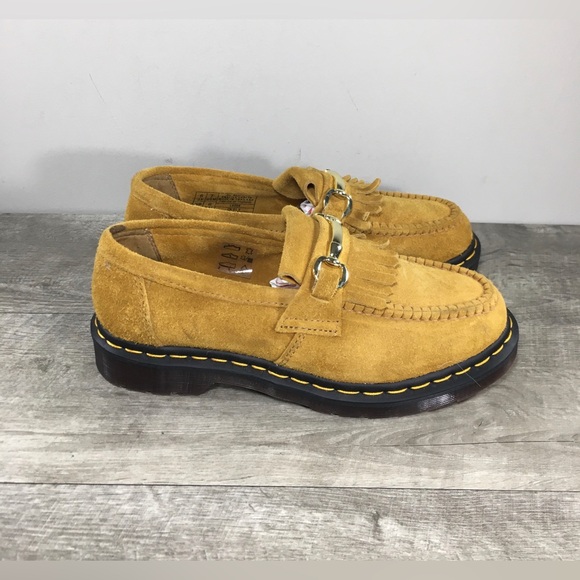 Doc Dr. Martens Adrian Snaffle Loafer Kiltie Suede Womens Shoes Size UK 6 US 8 - Picture 1 of 10